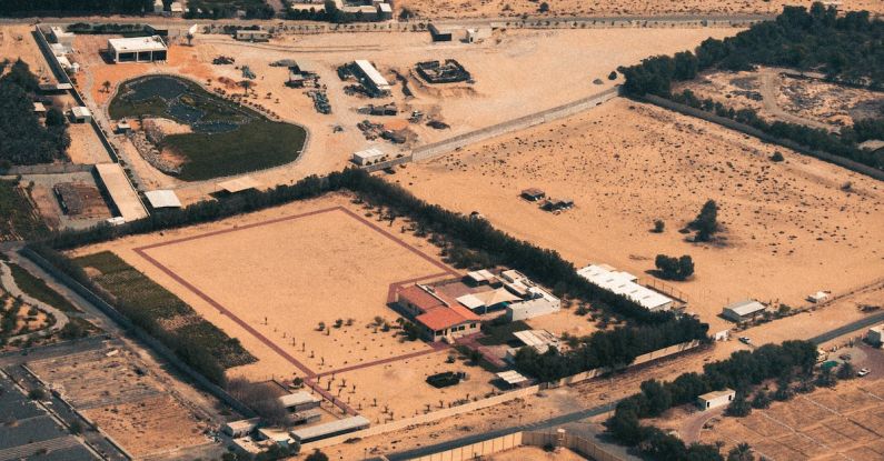 Drought-tolerant Landscape - Aerial View of City Buildings