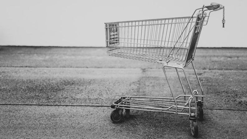 Cart - grey shopping cart